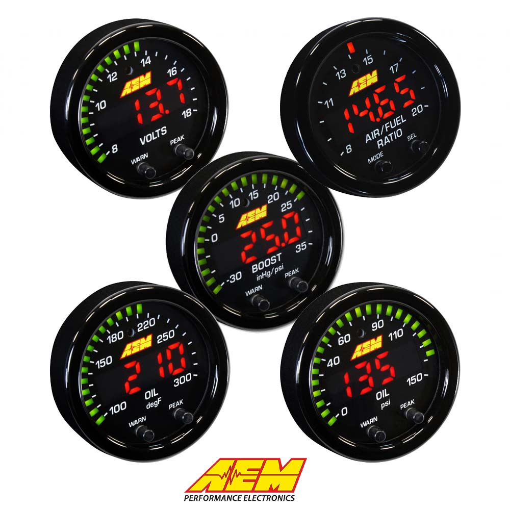 AEM Water Temperature Gauge 100-300F Digital