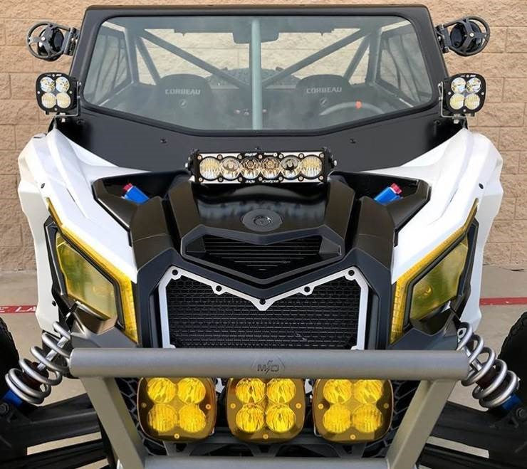 Baja Designs Shock Mount Kit | 10" OnX6 Hybrid Light Bar | Can-Am X3