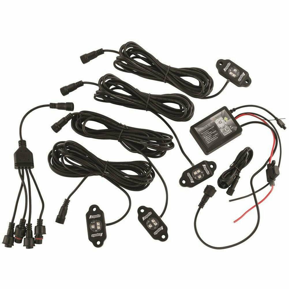 DragonFire Racing 4 piece Bluetooth Rock Light Kit