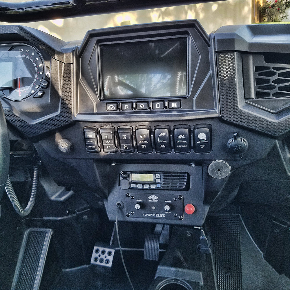 RZR Twist Lock Open Box Replacement Radio and Intercom Bracket