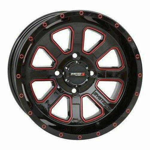 System 3 Off-Road ST-4 Wheel (Black/Red)